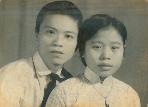 Ông Huỳnh Đình Bá và bà Huỳnh Thị Kim Loan (lúc trẻ)