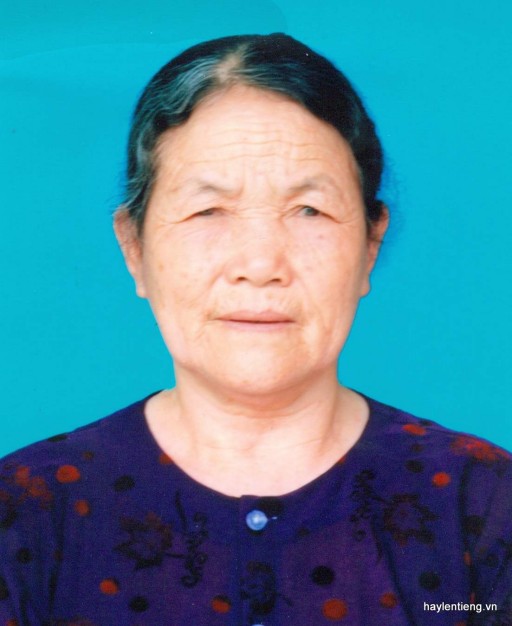 Bà Tạ Thị Vân, tức bà Tạ Thị Lía