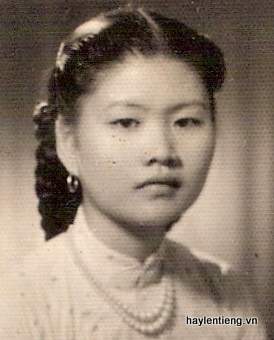 Bà Lê Thị Bích Thảo lúc trẻ