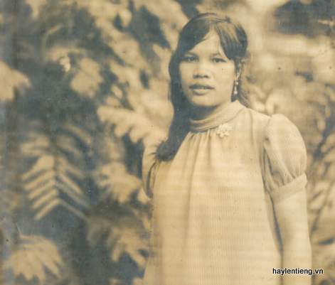 Bà Nguyễn Thị Ngọc Minh lúc trẻ