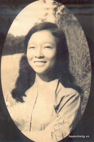 Bà Trần Thị Thanh Vân lúc trẻ