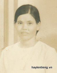 Bà Nguyễn Thị Sót lúc trẻ