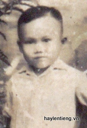 Anh Phan Văn Tuấn lúc nhỏ