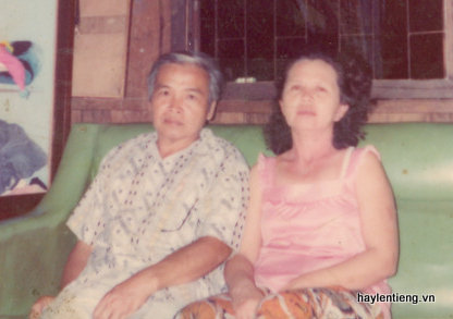 Chị Viên và chồng khi ở Thái Lan