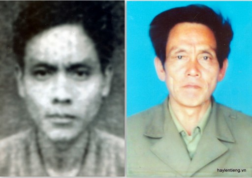 Ông Hoàng Văn Lương lúc trẻ và hiện nay