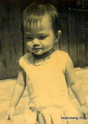 Chị Trần Thị Thu Vân lúc nhỏ