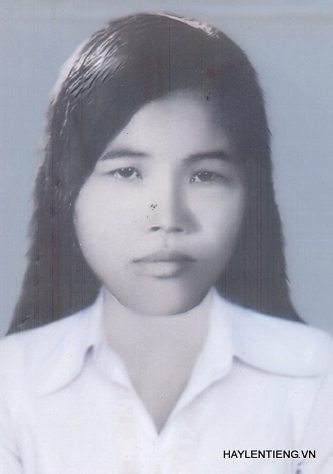 Bà Vũ Thị Mai lúc trẻ