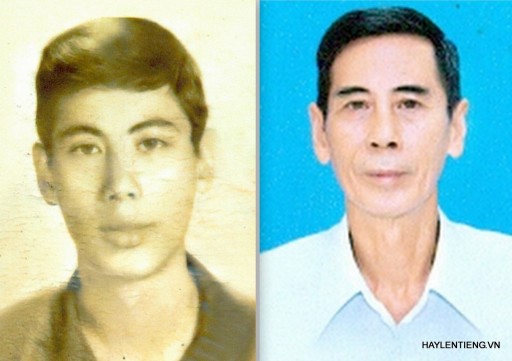 Ông Dương Sâm Tây chụp năm 1972 và 2015